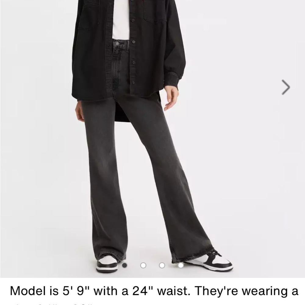 Levi’s Black 70'S HIGH RISE FLARE WOMEN'S JEANS